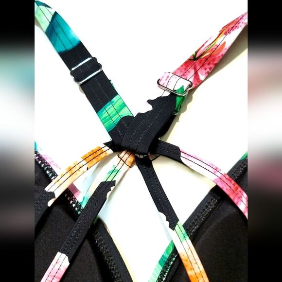 NEXT 2pc Women's M Keoki Palms 25 min Sports Bra Swim Top + High Rise Bikini NWT - Picture 12 of 16